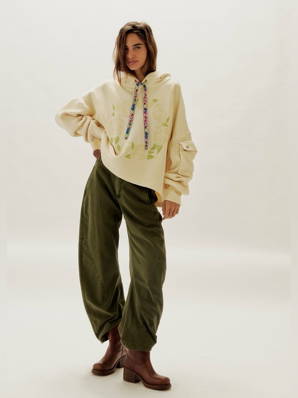 Free People Friendship Sweatshirt~ Birch Combo - Picture 3 of 3